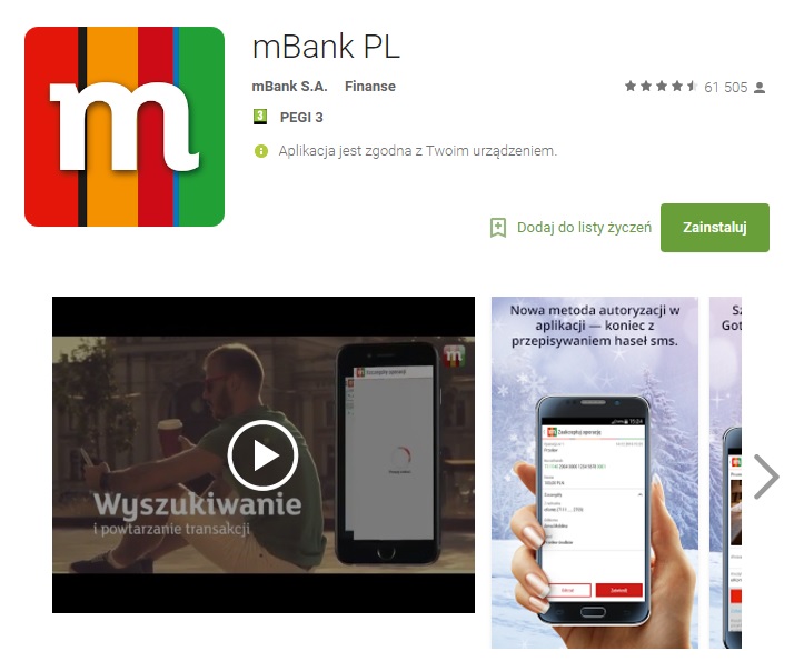 Aplikacja mBank