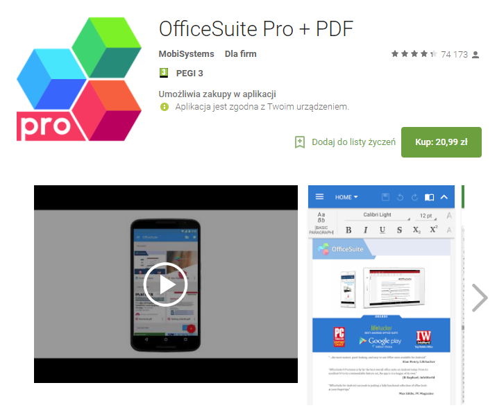 officeSuit Pro, aplikacje, biznes, Ekantor.pl