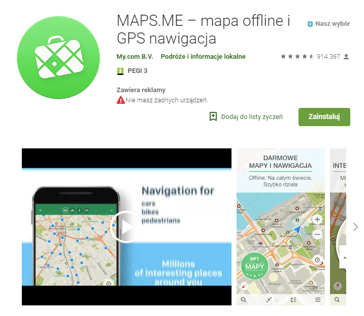 Maps.me, aplikacje, aplikacje dla podróżujących, zwiedzanie, mapy, podróż, Ekantor.pl
