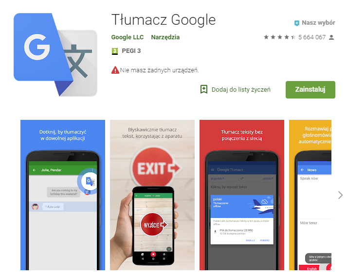 Tłumacz Google, aplikacje, aplikacja dla podróżujących, podróż, Android, Ekantor.pl