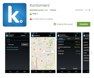 kontomierz, aplikacja, android, budżet domowy, Ekantor.pl