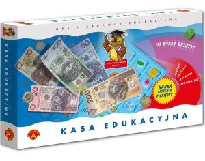 Kasa edukacyjna, zabawa, gra, gra rodzinna, edukacja finansowa, Ekantor.pl