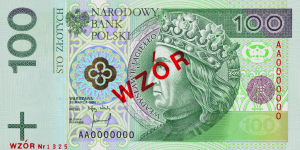 awers, 100 zł, banknot, polskie banknoty, pieniądze, wymiana walut, Ekantor.pl