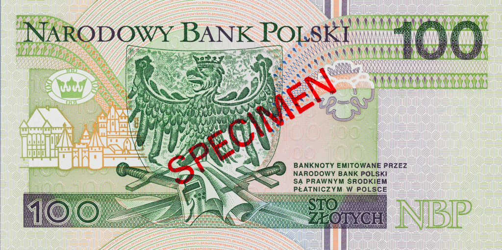 rewers, 100 zł, banknot, pieniądze polskie, wymiana walut, Ekantor.pl
