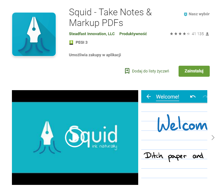 Squid Take Notes aplikacja do pracy zarządzanie czasem chat ekantor.pl