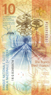 szwajcaria - najpiekniejszy banknot nominał polimerowe 10 franków a