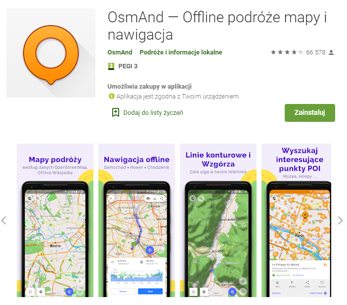 OsmAnd - mapy offline - mapa dla rowerzystów - mapa gor - mapa szlakow - - najlepsza aplikacja do nawigacji gps - pobierz - aplikacja do nawigacji android - ekantor pl