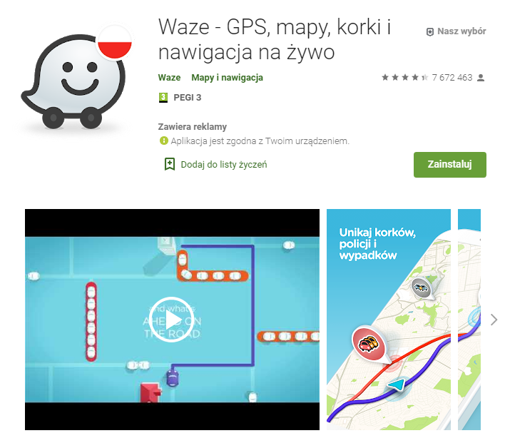 Waze - GPS mapy korki i nawigacja na żywo - najlepsza aplikacja do nawigacji gps - pobierz - aplikacja do nawigacji android - ekantor pl