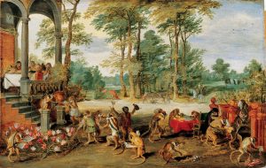 Obraz-Tulipanomania-1640 r-Jan- Brueghel-Młodszy-źródło- Wikipedia